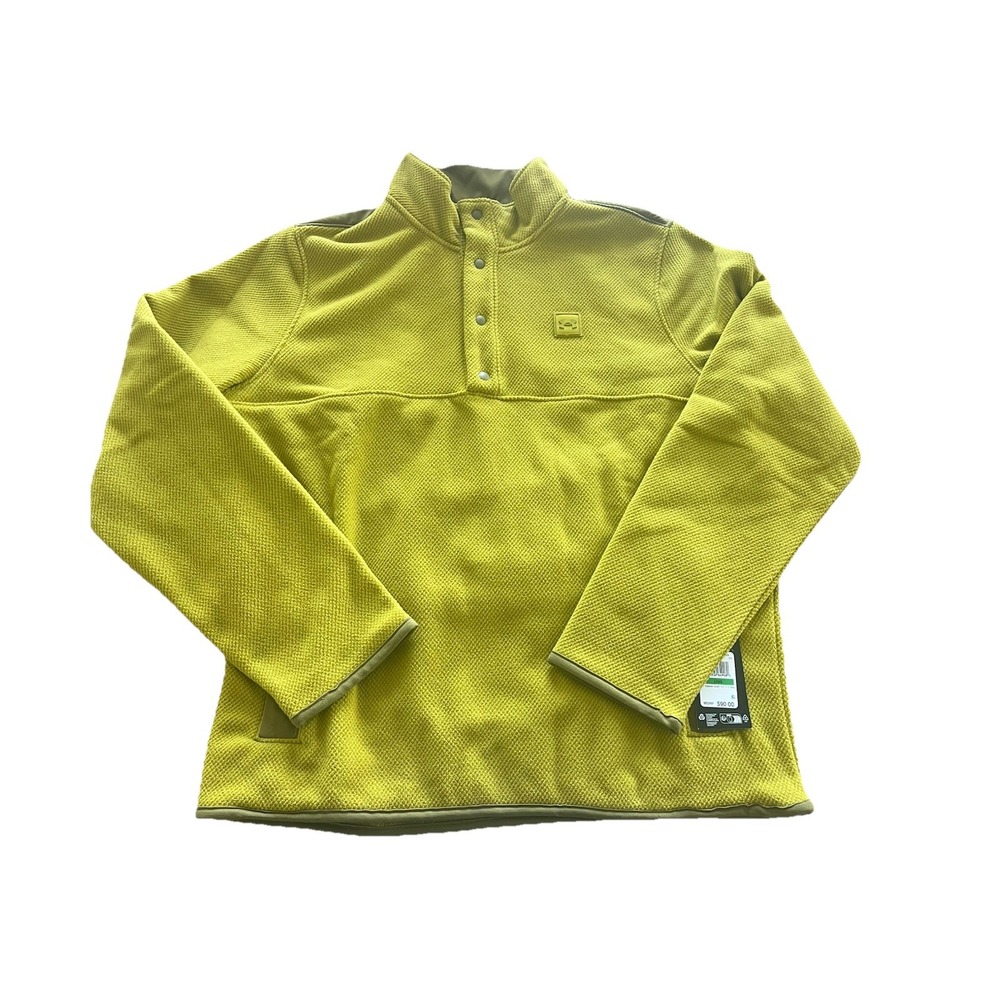 UNDER ARMOUR MENS UA EXPANSE SCOUT FLEECE 1/2 SNAP Sz Large NWT Green Mustard